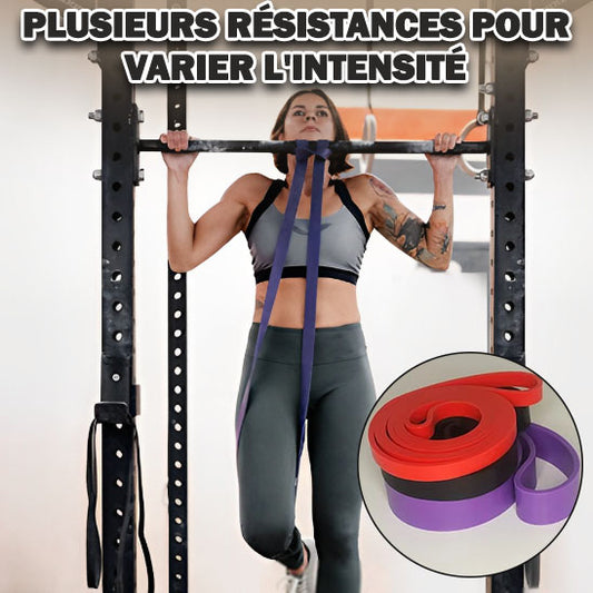 Bande élastique longue et résistante pour musculation